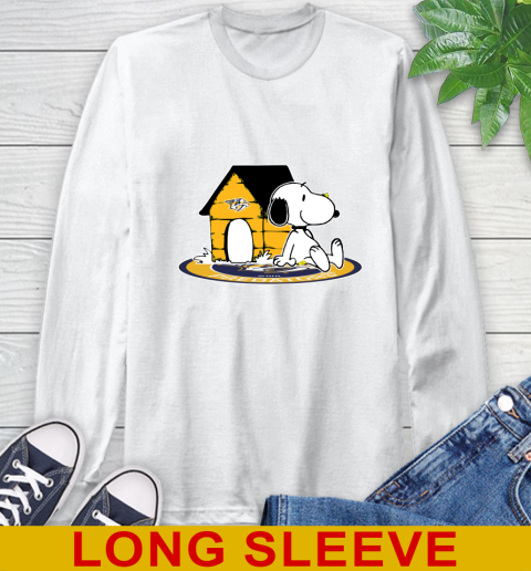 NHL Hockey Nashville Predators Snoopy The Peanuts Movie Shirt Long Sleeve T-Shirt