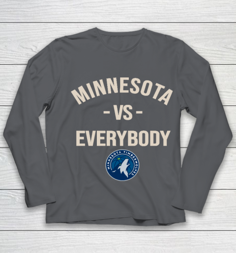 Minnesota Timberwolves Vs Everybody Youth Long Sleeve 6