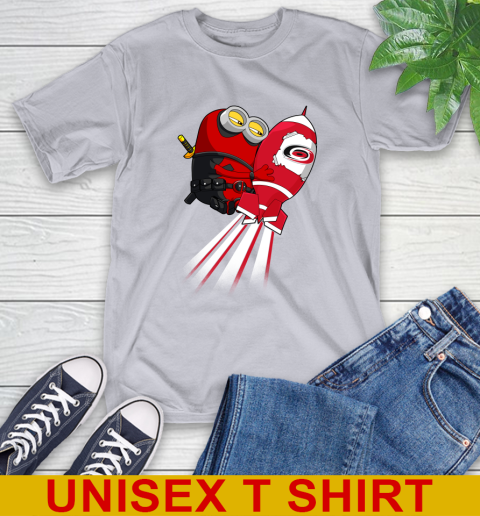 NHL Hockey Carolina Hurricanes Deadpool Minion Marvel Shirt T-Shirt 5