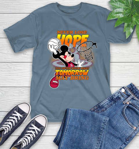 Houston Rockets NBA Basketball Mickey Disney Never Lose Hope T-Shirt 8