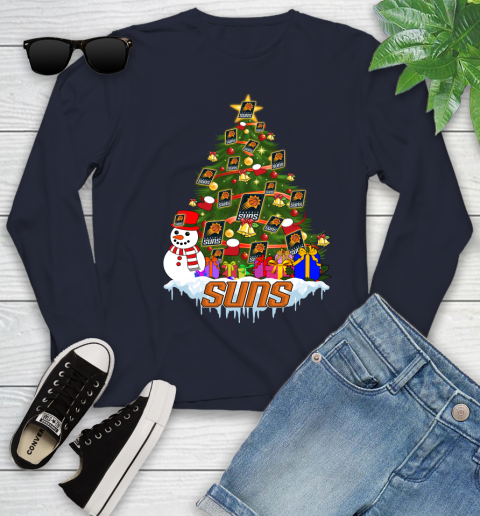 Phoenix Suns Merry Christmas NBA Basketball Sports Youth Long Sleeve 3