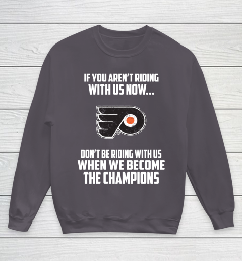 NHL Philadelphia Flyers Hockey We Become The Champions Youth Sweatshirt 5