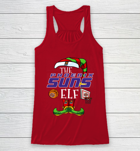 Phoenix Suns Christmas ELF Funny NBA Racerback Tank 4
