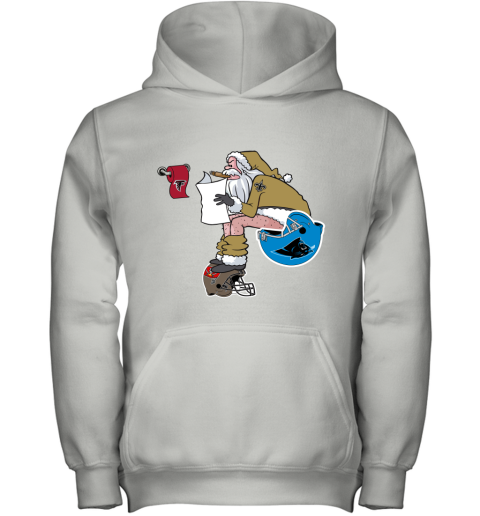 Santa Claus New Orleans Saints Shit On Other Teams Christmas Youth Hoodie