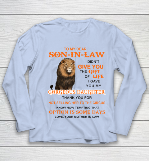 To My Dear Son In Law Youth Long Sleeve 5