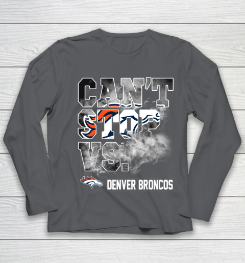 NFL Denver Broncos Can't Stop Vs Youth Long Sleeve 6