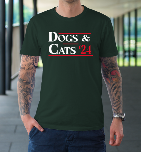 Dogs and Cats 2024 They're Eating The Dogs T-Shirt 3