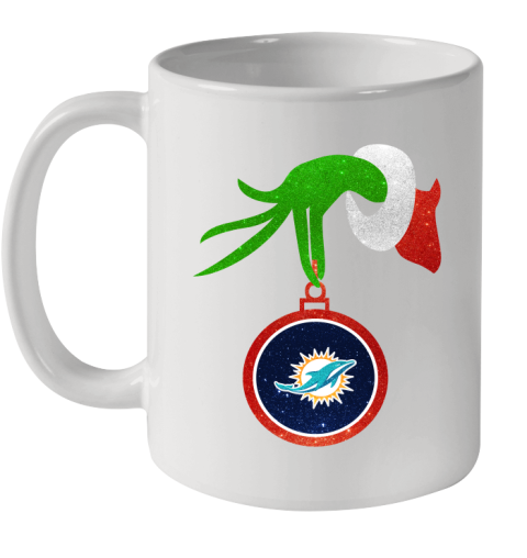 Miami Dolphins Grinch Merry Christmas NFL Football Ceramic Mug 11oz