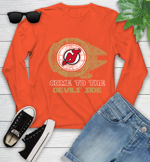 NHL Come To The New Jersey Devils Wars Hockey Sports Youth Long Sleeve 3