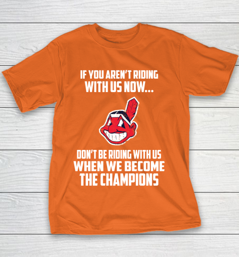 MLB Cleveland Indians Baseball We Become The Champions Youth T-Shirt 4
