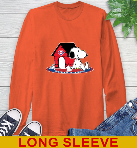 MLB Baseball Philadelphia Phillies Snoopy The Peanuts Movie Shirt Long Sleeve T-Shirt 5