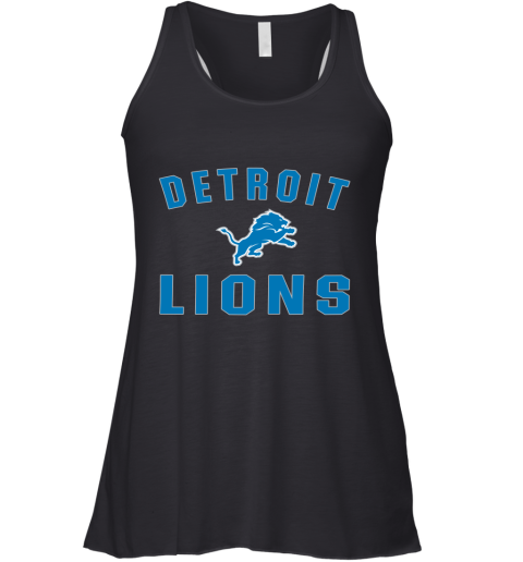 Detroit Lions NFL Line by Fanatics Branded Blue Vintage Victory Racerback Tank