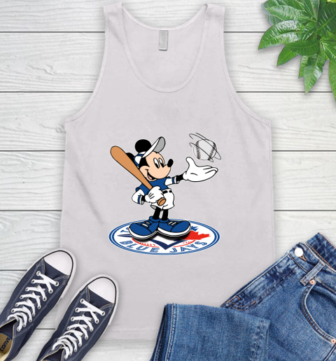 MLB Baseball Toronto Blue Jays Cheerful Mickey Disney Shirt Tank Top 2