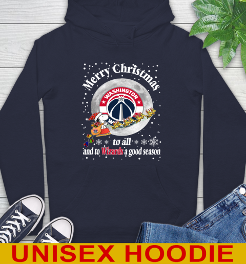 Washington Wizards Merry Christmas To All And To Wizards A Good Season NBA Basketball Sports Hoodie 3