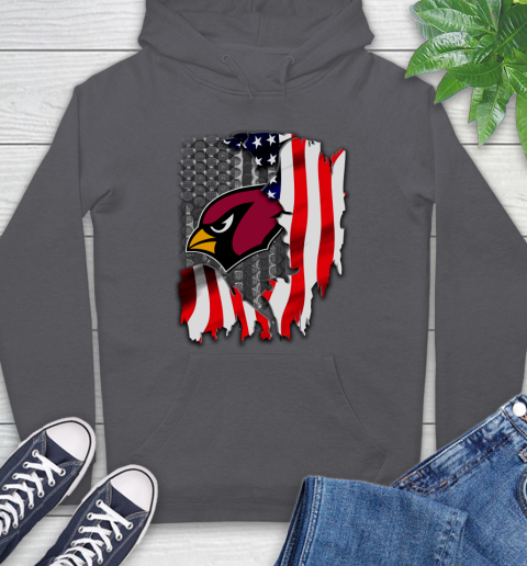Arizona Cardinals NFL Football American Flag Hoodie 7