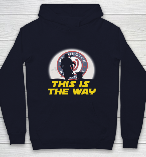 Washington Nationals MLB Baseball Star Wars Yoda And Mandalorian This Is The Way Youth Hoodie 2