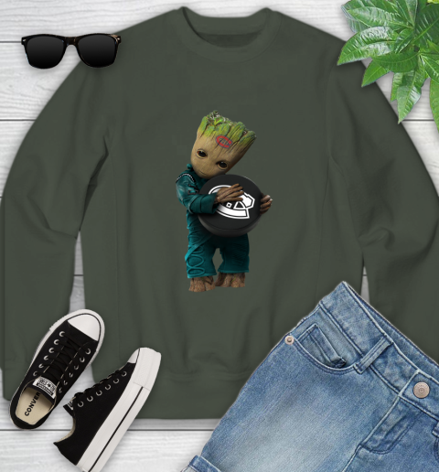 NHL Groot Guardians Of The Galaxy Hockey Sports Montreal Canadiens Youth Sweatshirt 10