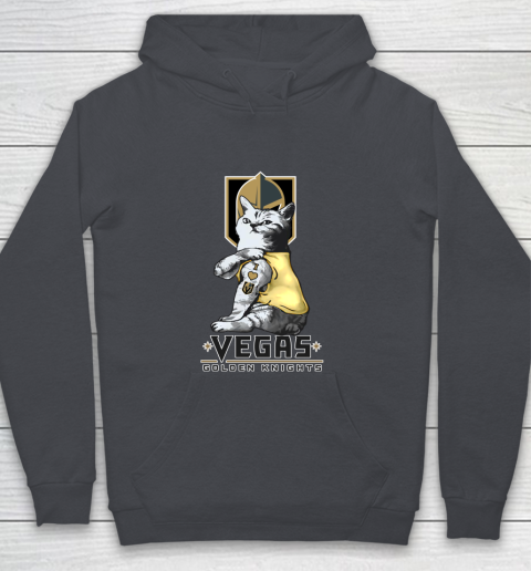 NHL My Cat Loves Vegas Golden Knights Hockey Youth Hoodie 5