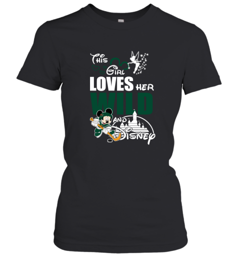 This Girl Love Her Minnesota Wild And Mickey Disney Women's T-Shirt