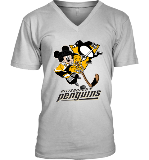 Pittsburgh Penguins Mickey Mouse Playmaker Official NHL Hockey