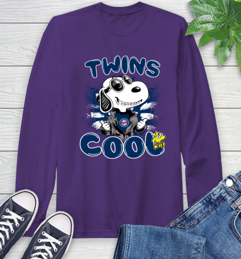 MLB Baseball Minnesota Twins Cool Snoopy Shirt Long Sleeve T-Shirt 5