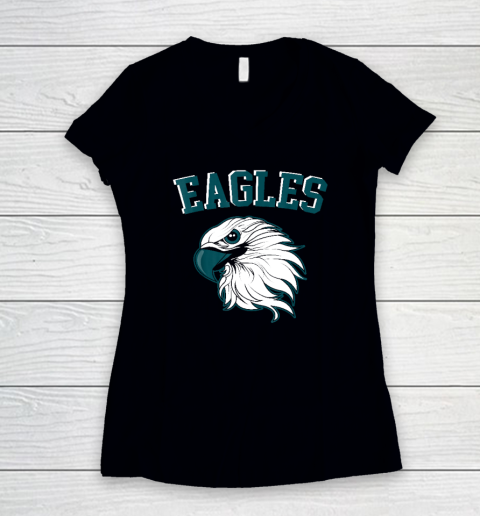 Eagles Flying Bird Inspirational Women's V-Neck T-Shirt