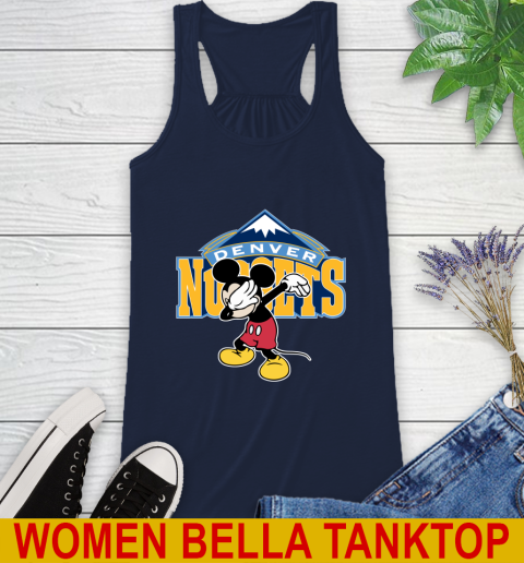 Denver Nuggets NBA Basketball Dabbing Mickey Disney Sports Racerback Tank 11