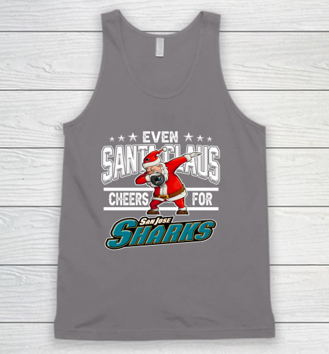 San Jose Sharks Even Santa Claus Cheers For Christmas NHL Tank Top 6