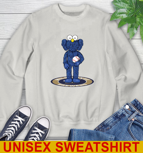 MLB Baseball Milwaukee Brewers Kaws Bff Blue Figure Shirt Sweatshirt 13 MLB Baseball Milwaukee Brewers Kaws Bff Blue Figure Shirt Sweatshirt - Image 13