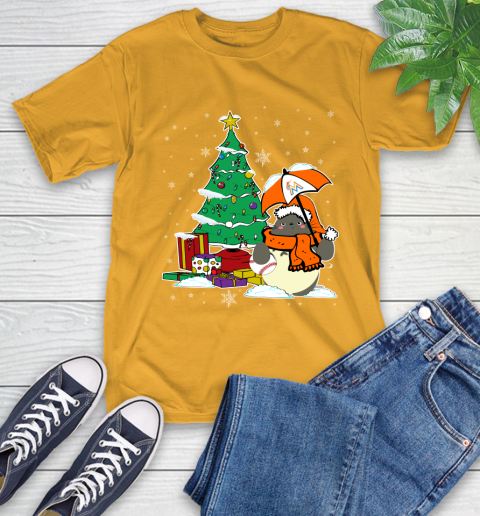 Miami Marlins MLB Baseball Cute Tonari No Totoro Christmas Sports T-Shirt 2