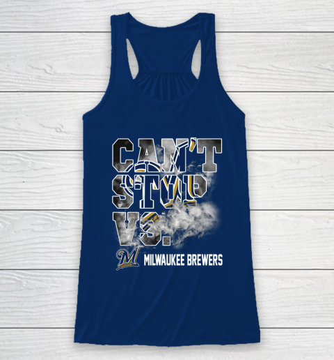 MLB Milwaukee Brewers Baseball Can't Stop Vs Brewers Racerback Tank 6
