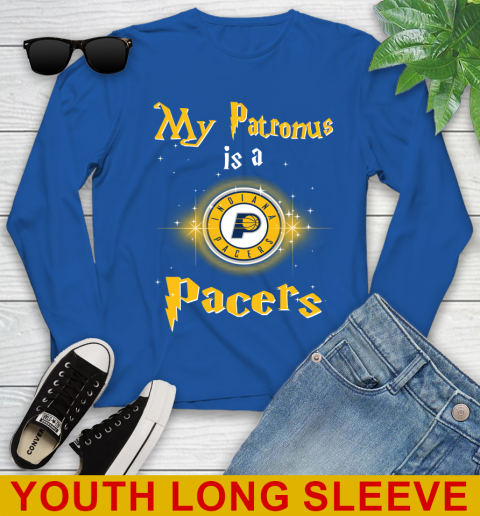 NBA Basketball Harry Potter My Patronus Is A Indiana Pacers Youth Long Sleeve 10