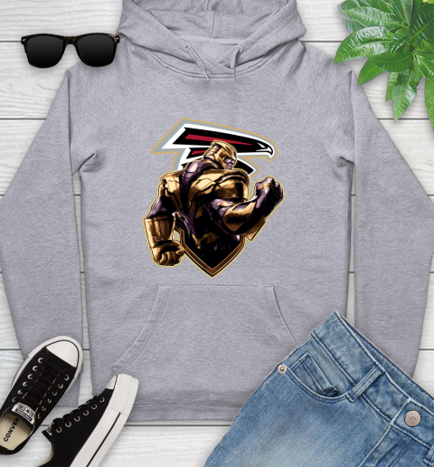 NFL Thanos Avengers Endgame Football Sports Atlanta Falcons Youth Hoodie 6