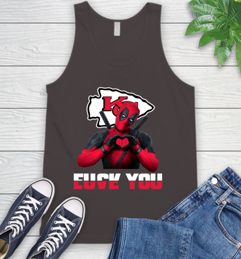 NHL Kansas City Chiefs Deadpool Love You Fuck You Football Sports Tank Top 6