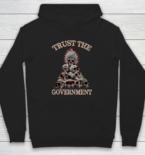 Trust The Government Skull Native American Vintage Hoodie
