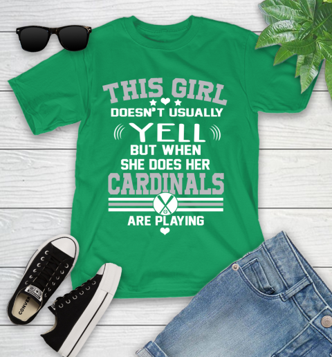 St.Louis Cardinals MLB Baseball I Yell When My Team Is Playing Youth T-Shirt 8