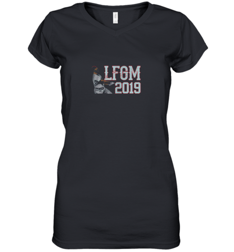 LFGM Baseball Gift Baseball Lovers Women's V-Neck T-Shirt