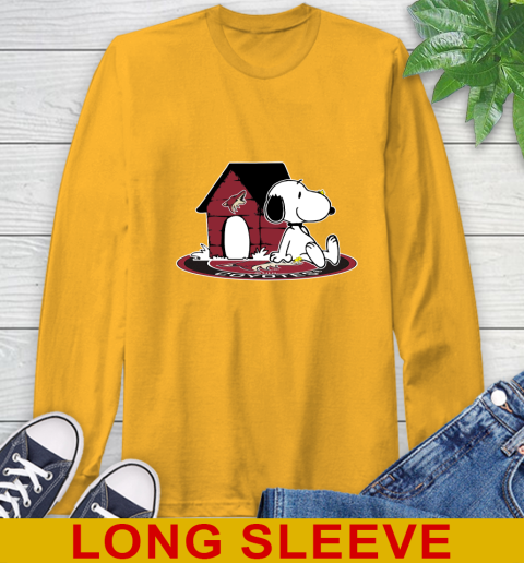 NHL Hockey Arizona Coyotes Snoopy The Peanuts Movie Shirt Long Sleeve T-Shirt 3