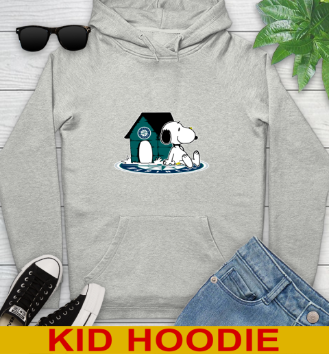 MLB Baseball Seattle Mariners Snoopy The Peanuts Movie Shirt Youth Hoodie
