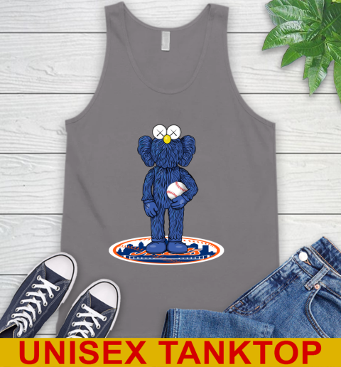 MLB Baseball New York Mets Kaws Bff Blue Figure Shirt Tank Top 7