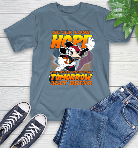 Houston Texans NFL Football Mickey Disney Never Lose Hope T-Shirt 8
