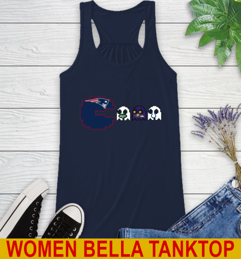 New England Patriots NFL Football Pac Man Champion Racerback Tank 12 New England Patriots NFL Football Pac Man Champion Racerback Tank - Image 12
