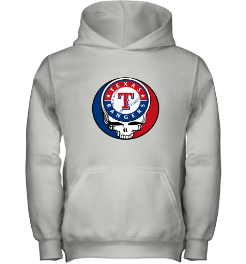 Texas Rangers The Grateful Dead Baseball MLB Mashup Youth Hoodie