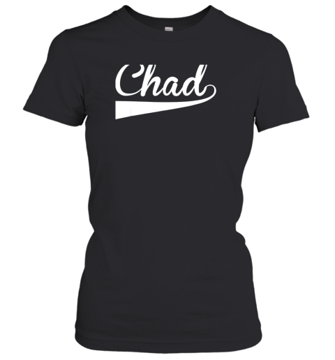 CHAD Country Name Baseball Softball Styled Women's T-Shirt