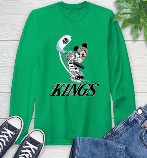 NHL Hockey Los Angeles Kings Cheerful Mickey Mouse Shirt Long Sleeve T-Shirt 8
