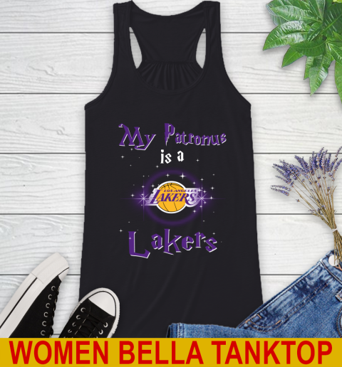 NBA Basketball Harry Potter My Patronus Is A Los Angeles Lakers Racerback Tank