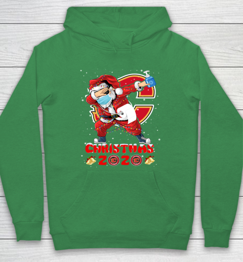 Calgary Flames Funny Santa Claus Dabbing Christmas 2020 NHL Hoodie 5