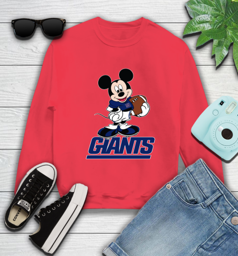NFL Football New York Giants Cheerful Mickey Mouse Shirt Sweatshirt 10