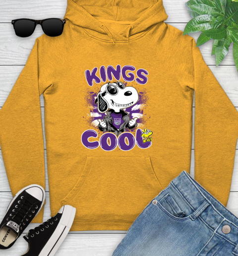 NBA Basketball Sacramento Kings Cool Snoopy Shirt Youth Hoodie 2