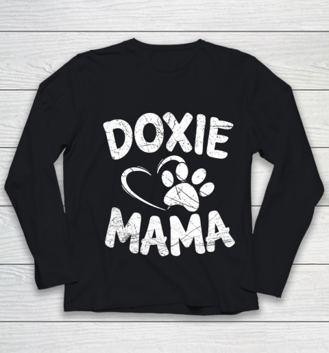 Dog Mom Shirt Doxie Mama T Shirt Dog Mom Dachshund Weiner Owner Gifts Youth Long Sleeve